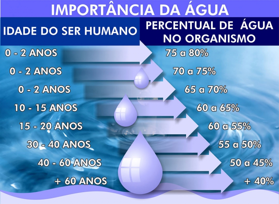 A import&acirc;ncia da &aacute;gua para nosso bem-estar